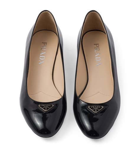 prada two tone ballet flats|Prada chunky heel pumps.